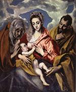 El Greco The Holy Family iwth St Anne oil painting reproduction